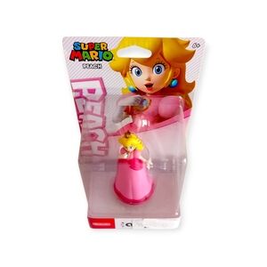 Nintendo Super Mario Princess Peach Pink Amiibo Action Figure, New Sealed!